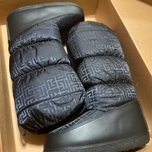 Balmain Paris Midnight Blue / Black Winter Rain & Snow Unisex Boots